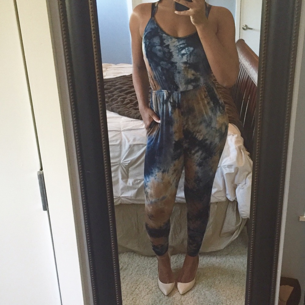 Tie Dye Printed Jumpsuit